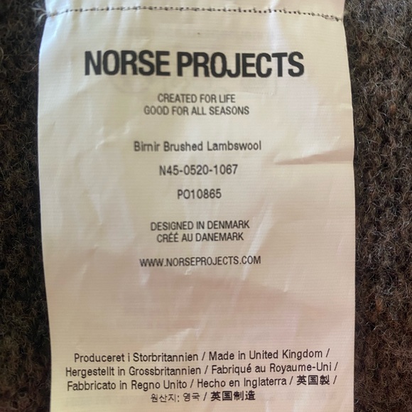 NORSE PROJECTS BIRNIR BRUSHED
LAMBSWOOL CREW JUMPER - Picture 9 of 10